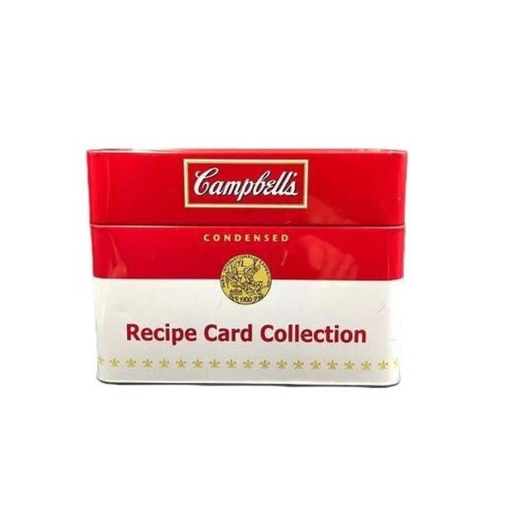 New Campbell's Recipe Card Collection Tin New In Package Approx 6"L x 3”Wx 5"H